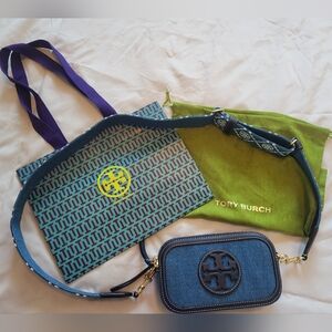 Tory Burch Blue  Crossbody Bag Set